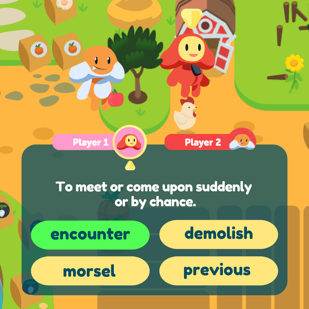 Vocabulary Game - Definition Matching